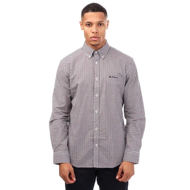 Chemise carreaux vichy Ben Sherman Pour Homme en Bordeaux