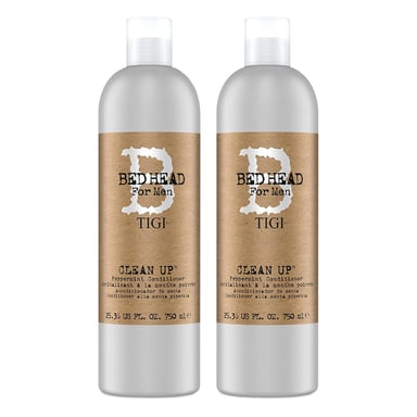 Tigi Clean Up Peppermint Hair Conditioner for Men 750ml 2pk