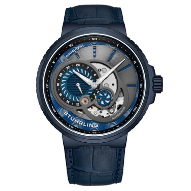 Grau und Blau Automatik 45mm Skeleton