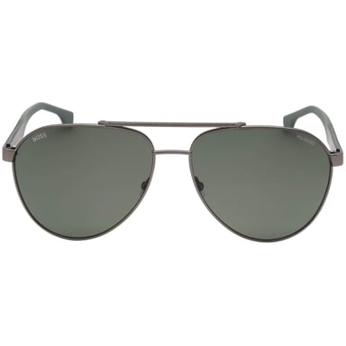 Hugo Boss Graugrüne Polarisierte Linse Matte Ruthenium Sonnenbrille
