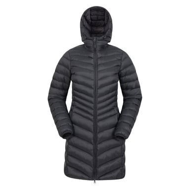 Mountain Warehouse Womens/Ladies Florence Long Padded Jacket (Schwarz)
