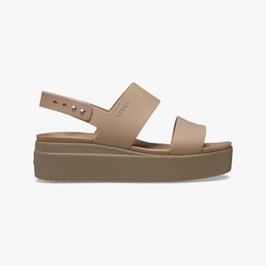 206453-2EL BROOKLYN LOW WEDGE Damensandalen Latte/Pilz