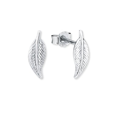 Amor Clous d'oreille pour dames, argent sterling 925, zirconium (synth.) ailes