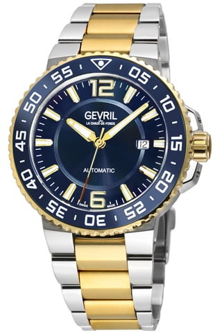 Gevril RiverSide Schweizer Automatik Sellita SW200 Edelstahl Uhr