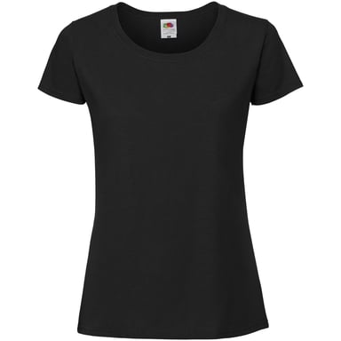 Fruit Of The Loom Womens/Ladies Fit Ringspun Premium Tshirt (Schwarz)