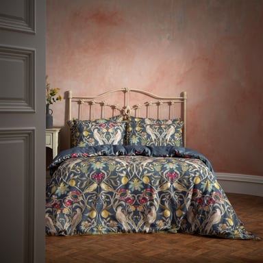 EW von Edinburgh Weavers Liberty Floral Birds Luxus-Baumwoll-Bettbezug-Set