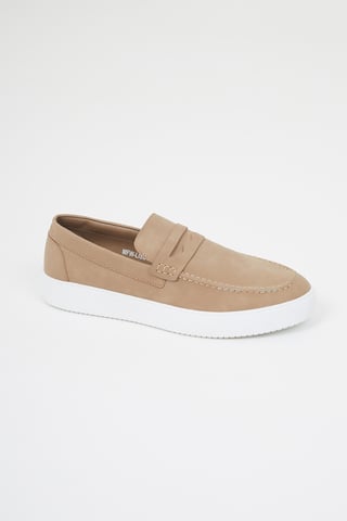 Taupe 'Lisbon' Faux Suede Loafers