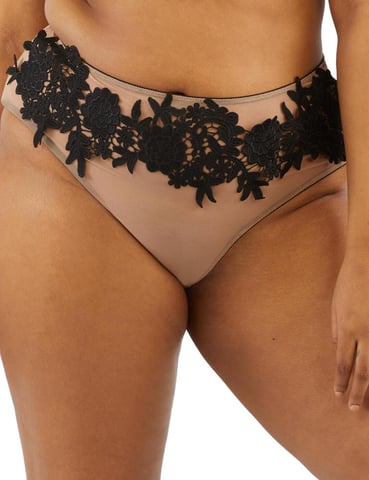 PPGHW086 Playful Promises Alaina Mesh And Black Applique Brief