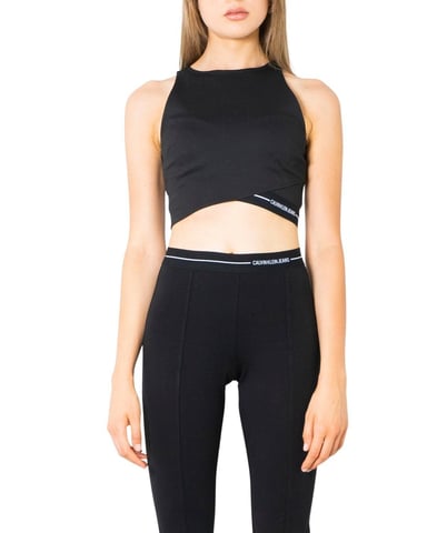 Calvin Klein Damen Top Jersey Milano Kurz