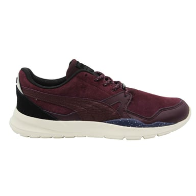 Puma Duplex Evo Camping Burgunder Leder Schnürung Herren Trainer 361921 01