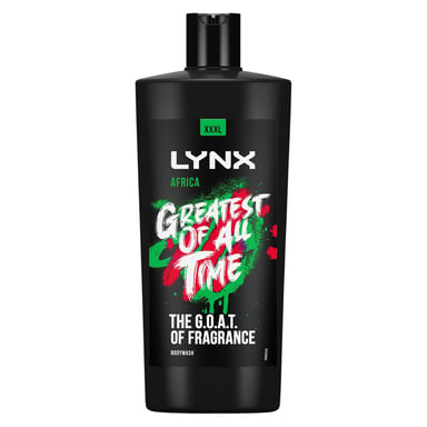 Lynx G.O.A.T Shower Gel up to 12H Refreshing Fragrance XXXL Africa, 700ml