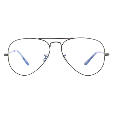 Ray-Ban Aviator Unisex-Sonnenbrille schwarz klar blau Lichtfilter