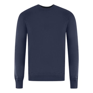 Lyle & Scott Marineblauer Golf Pullover mit Rundhalsausschnitt