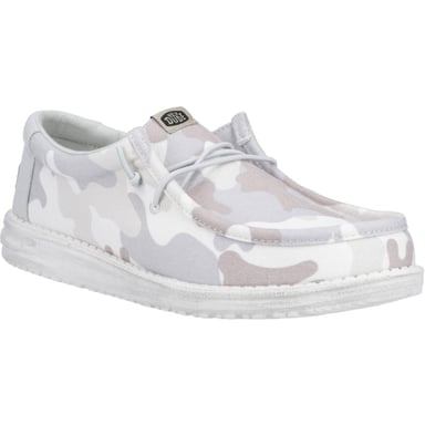 HEYDUDE Wally Washed Camo Polyester Herren Graustufen Wüste Camo Bootsschuhe