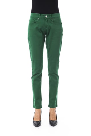 BYBLOS Women's Green Cotton Jeans