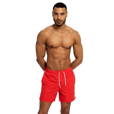 Umbro Herren Taped Swim Shorts (Zinnoberrot)