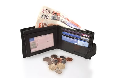 Woodland Leather Black 4.5" RFID Multi Pocket Wallet