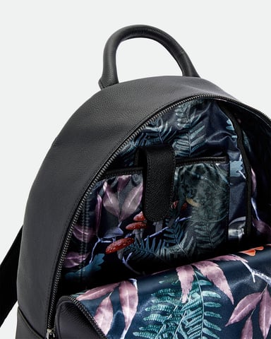 Sac à dos en cuir coloré noir Eastmo Ted Baker
