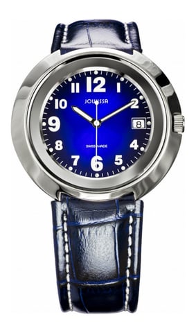 Jowissa Damenuhr Pegasus Blau Leder Datum (Blau)