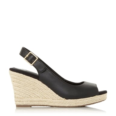 Dune Ladies KICKA Slingback Espadrille Wedge Sandals