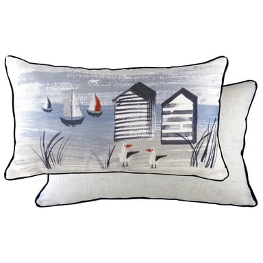Maritime Strandhütten-Kissen