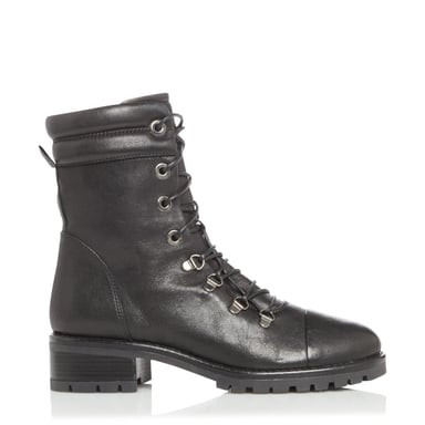 Dune Ladies PAZ Ski Hook Lace Up Biker Boots