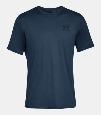 Under Armour Men's Sportstyle Left Chest Short Sleeve Shirt, Navy