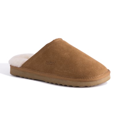 Aus Wooli "Manly" Australien Schafsfell Wollpantoffeln, Tan