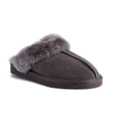 Aus Wooli "Sydney" Australien Schafsfell Wolle Sydney Hausschuhe, Grau