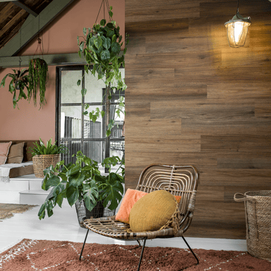 Saddle Brown Wood Look Planks Natural Oak Wall Paper, Wall Panel, Wall Paper Living Room, Wall Paper Self-Adhesive