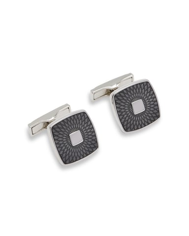 Ted Baker Minam Engine Enamel Cufflinks, Grey