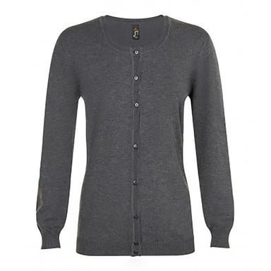 SOLS Damen/Damen Griffith V-Ausschnitt Langarm Strickjacke (Charcoal Marl)