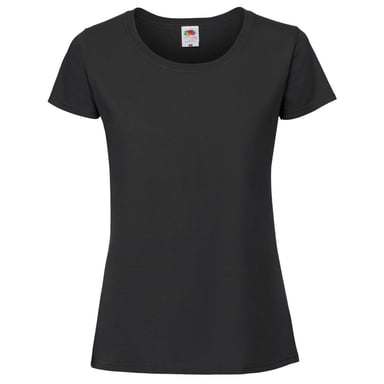 Fruit Of The Loom Damen/Damen Ringspun Premium T-Shirt (Jet Black)
