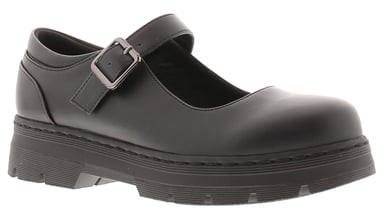 Platino Womens Shoes Work School Jenny Buckle black