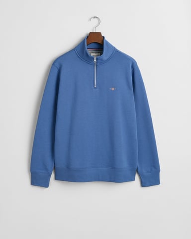 GANT Mens Regular Fit Shield Logo Half Zip Sweatshirt