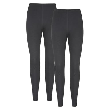 Mountain Warehouse Herren Talus Base Layer Bottoms (2er Pack) (Schwarz)
