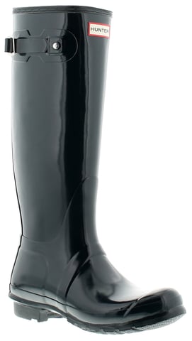 Hunter Original Tall Gloss Womens Damen Gummistiefel Wellington navy