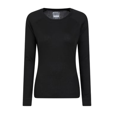Mountain Warehouse Damen/Damen Talus Langarm-Top (Schwarz)