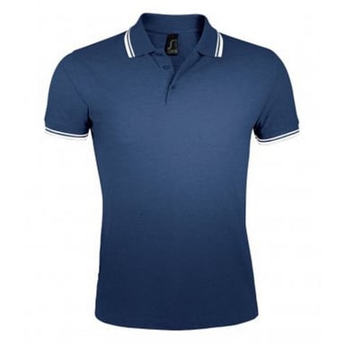 SOLS - Polo manches courtes PASADENA - Homme (Bleu marine/blanc)