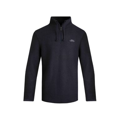 Weird Fish - "Cruiser" Pullover mit kurzem Reißverschluss für Herren (Marineblau)