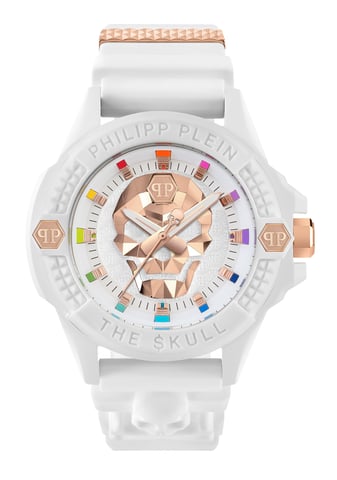 Philipp Plein The $kull Ecoceramic Weiß Herren Armbanduhr PWUBA0123