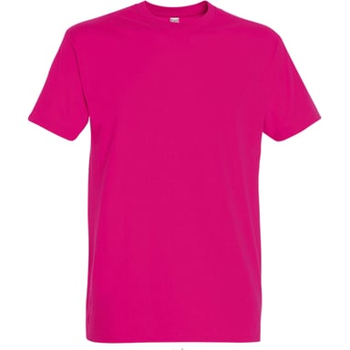 SOLS Mens Imperial Heavyweight Short Sleeve T-Shirt (Fuchsia)