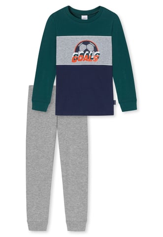 Schiesser Jungen Schlafanzug Lang Pyjama Mehrfarbig