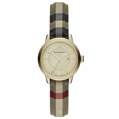 Burberry BU10104 Honig Check gestempelt Zifferblatt Damenuhr