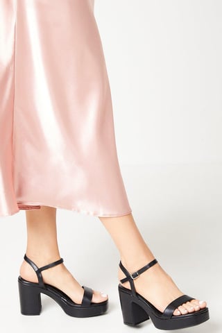 Maddie Platform High Block Heeled Sandals