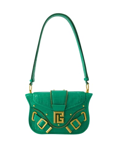 Blaze Schultertasche - Balmain - Leder - Grün