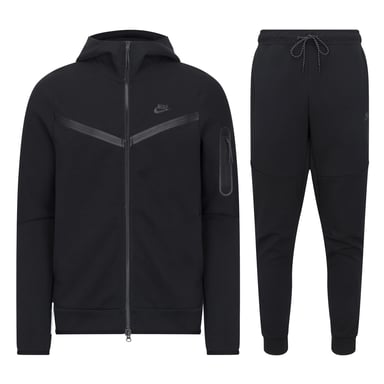 Nike Sportswear Tech Fleece Trainingsanzug mit Reißverschluss Schwarz