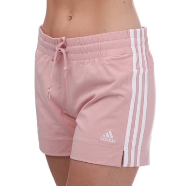 Women's adidas Essentials Slim 3-Stripes Shorts in Pink