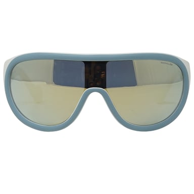 Moncler ML0047 86C Weiße Sonnenbrille