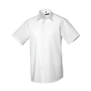 Russell Collection - Formelles Hemd für Herren kurzärmlig (Weiß)